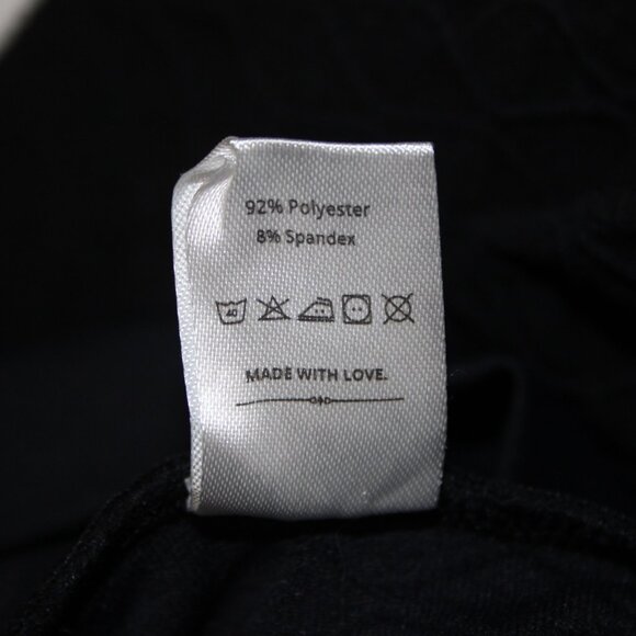 Boom Booty Sz L x 26 Black Elastic Waist Polyester Spandex Active Wear Pant - Picture 10 of 15